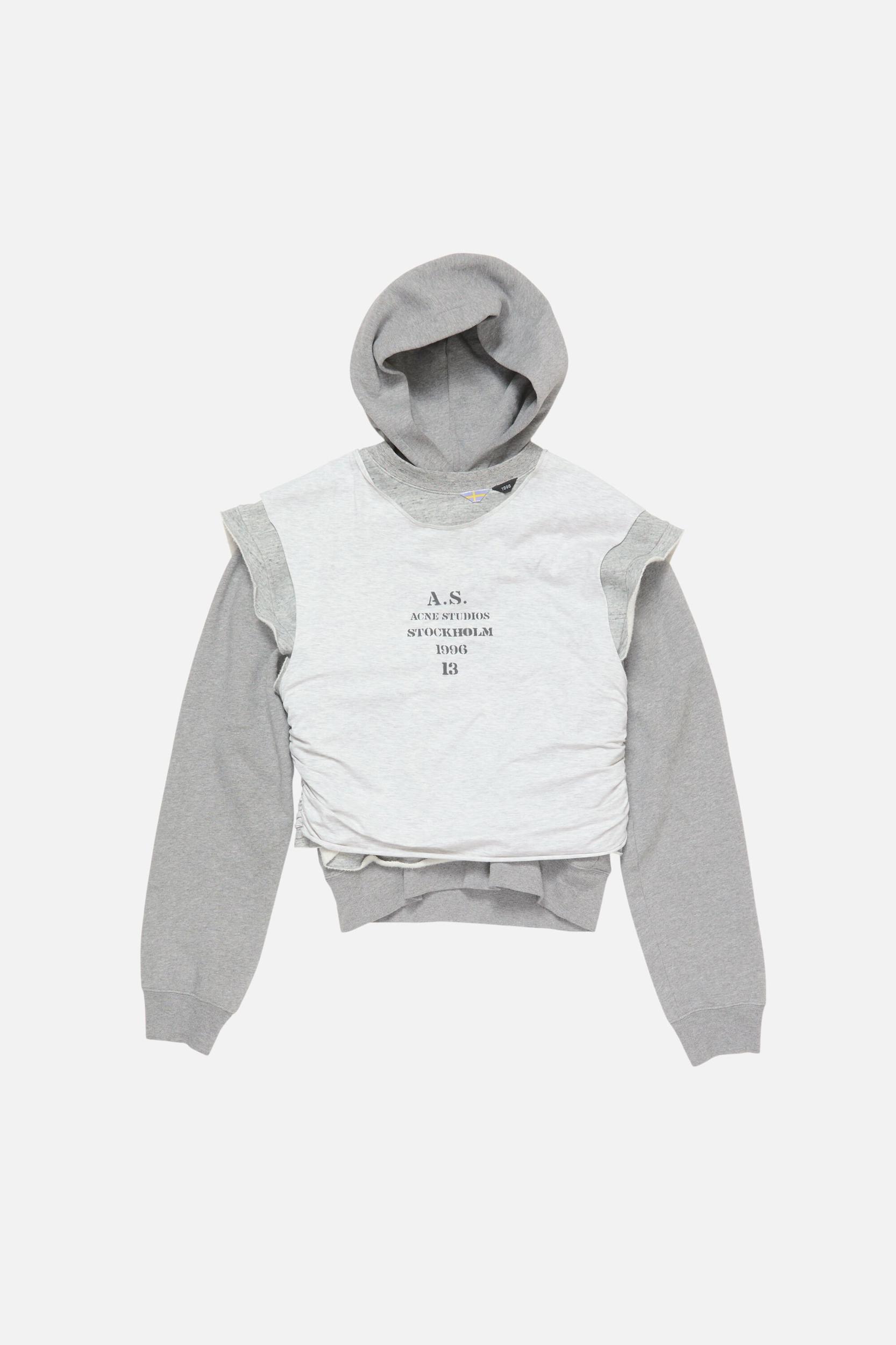 Layered hooded sweater Product Image