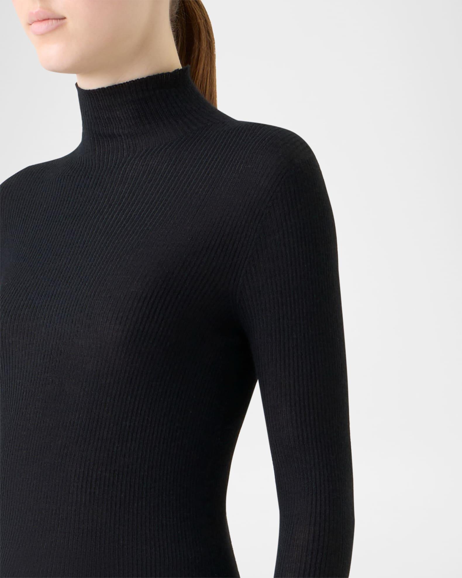 Cashmere-Silk Fine Ribbed Knit Pullover Product Image