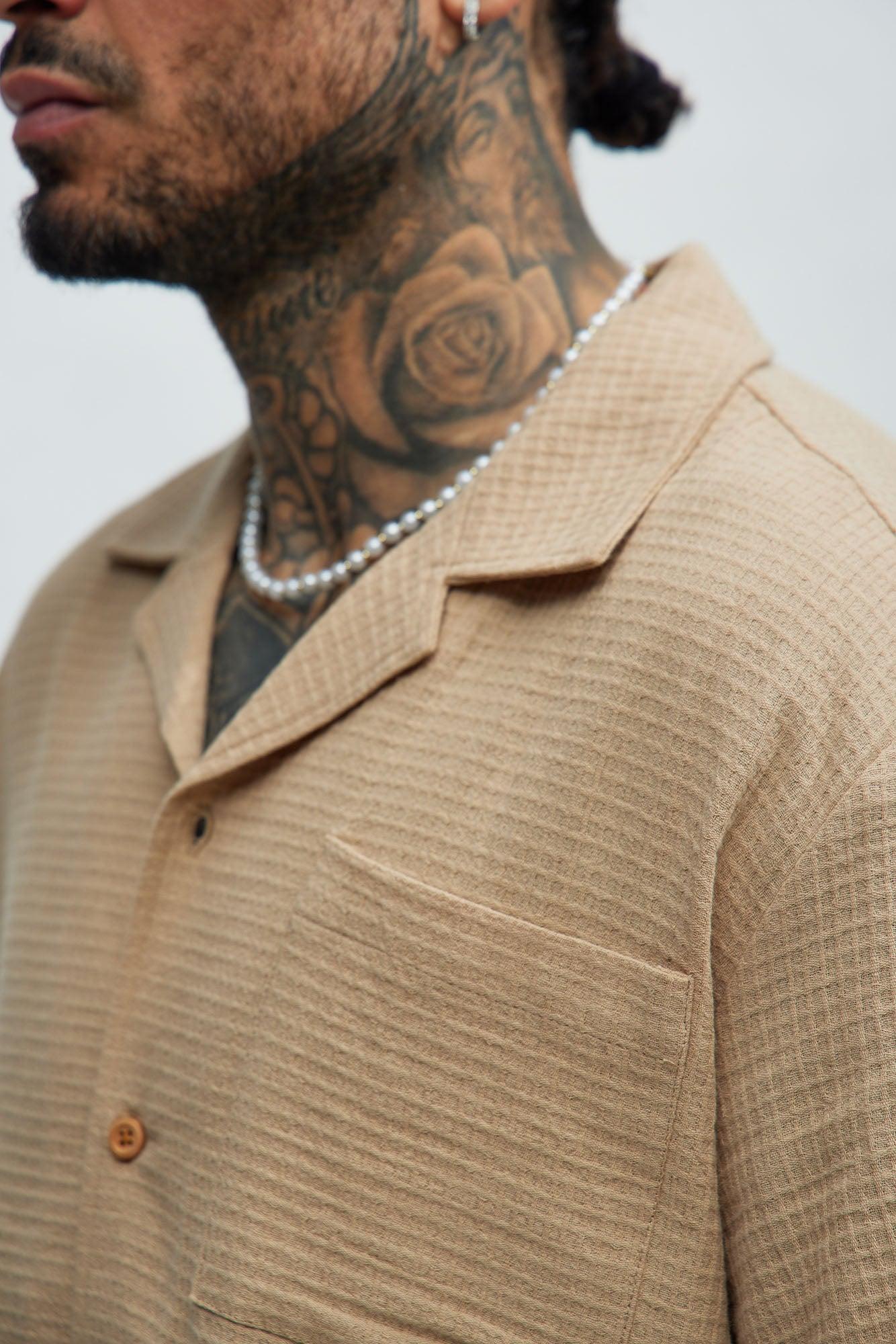 Belgian Textured Shirt - Tan Product Image