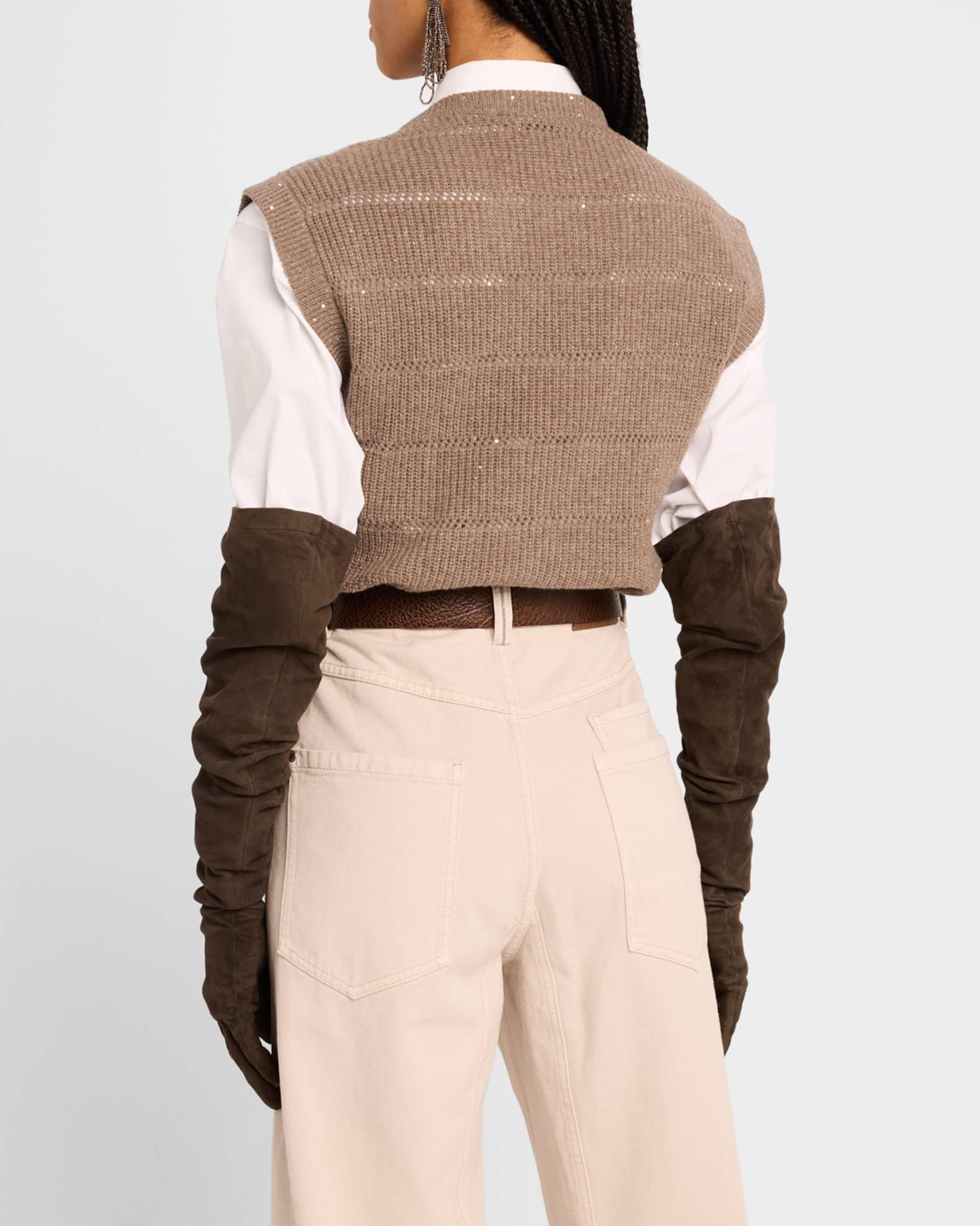 Openwork Pailette Knit Top Product Image