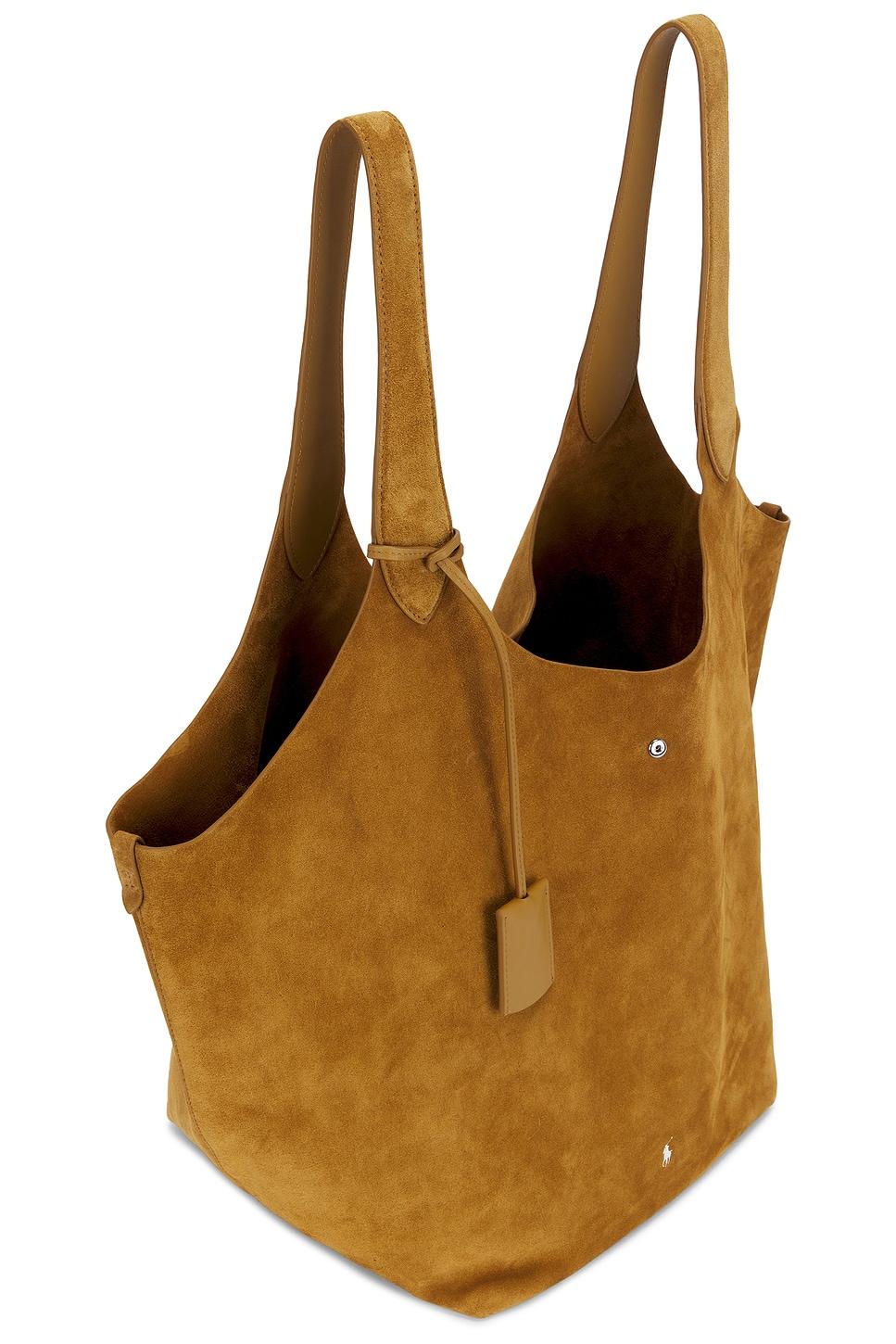 Suede Large Tote Polo Ralph Lauren Product Image