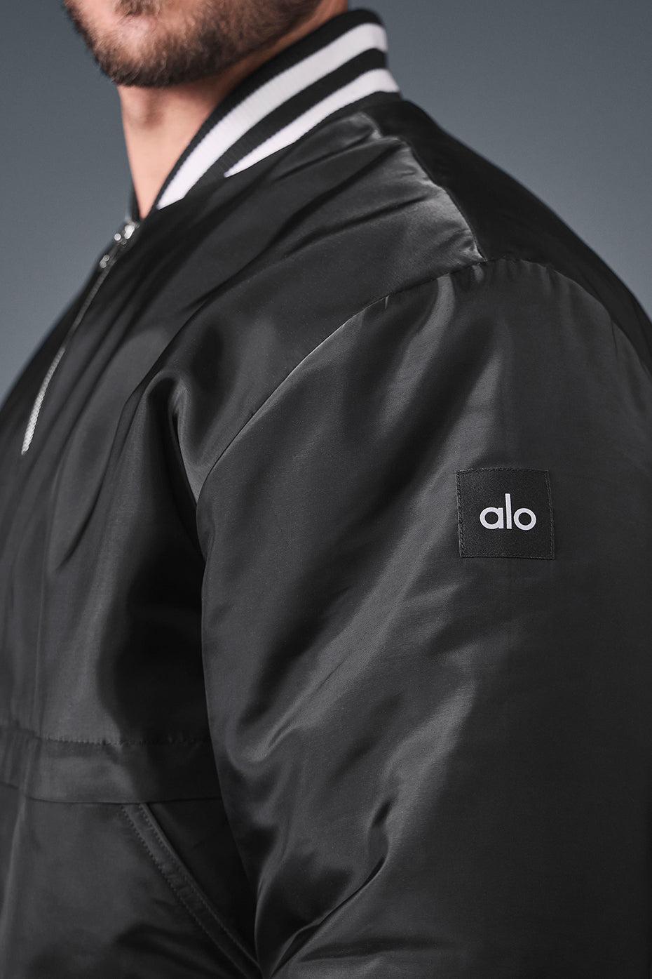 Afterglow Varsity Jacket - Black Male Product Image