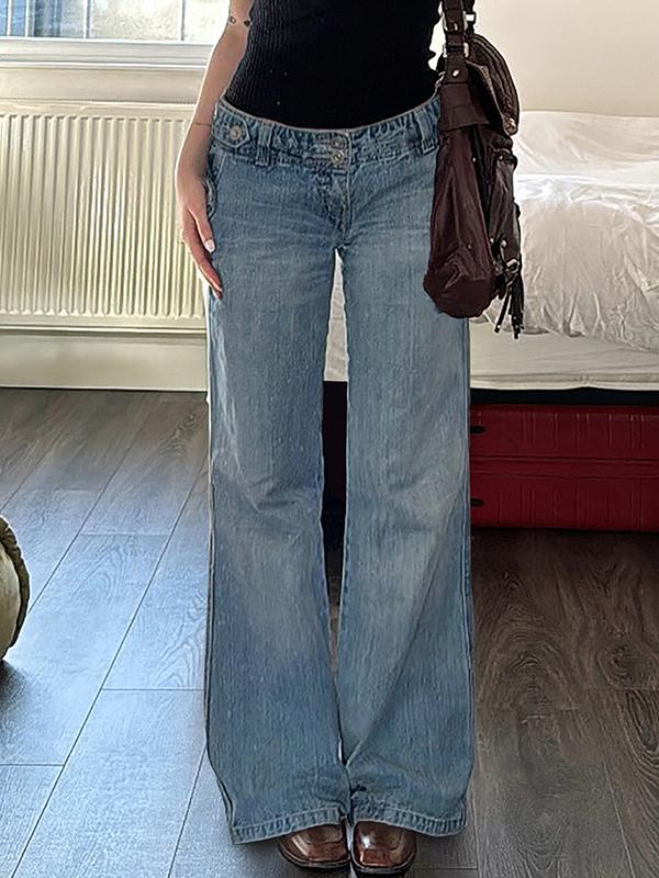 Street Fashion Boyfriend Jeans Product Image