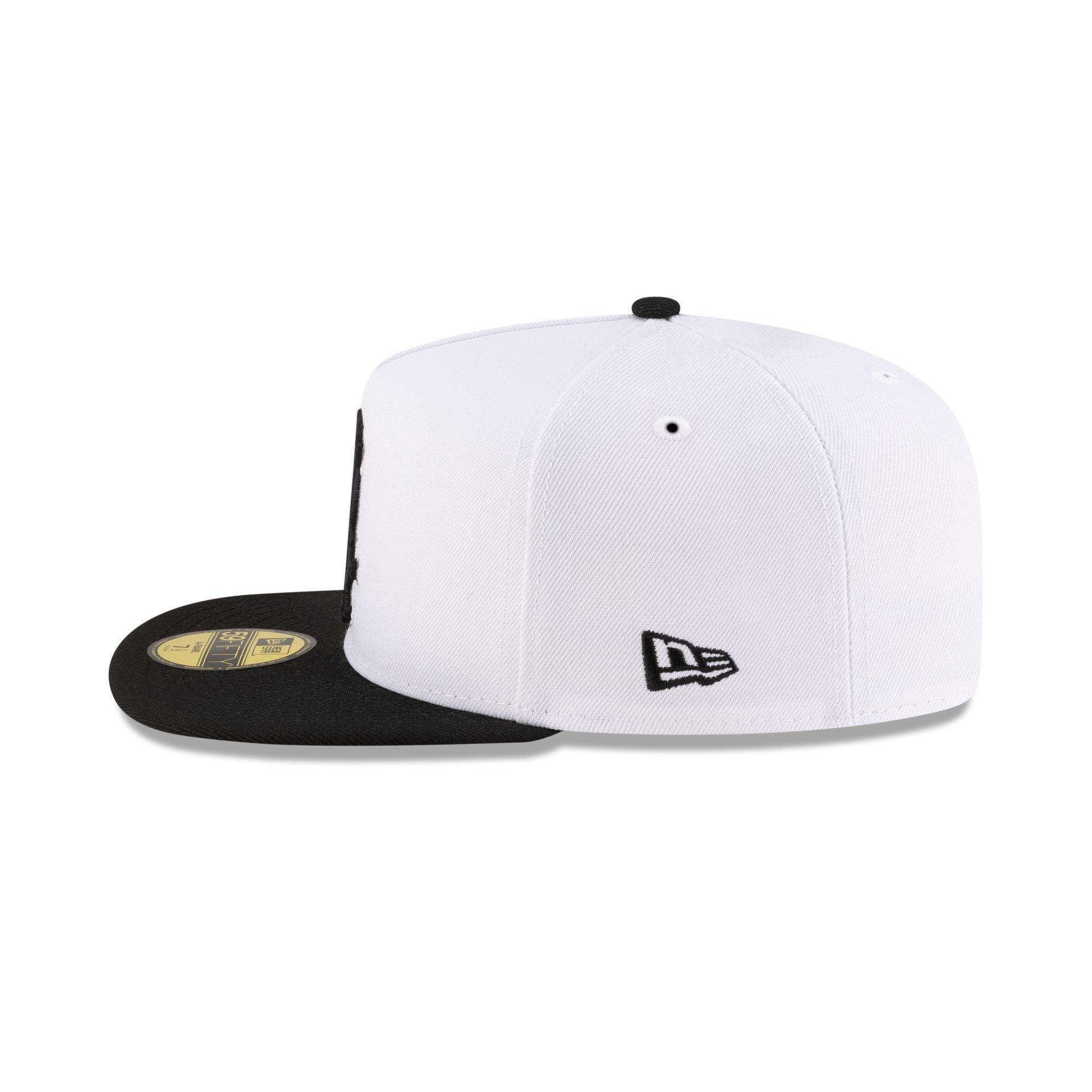 Just Caps League Sidepatch Optic White Boston Red Sox 59FIFTY A-Frame Fitted Hat Male Product Image