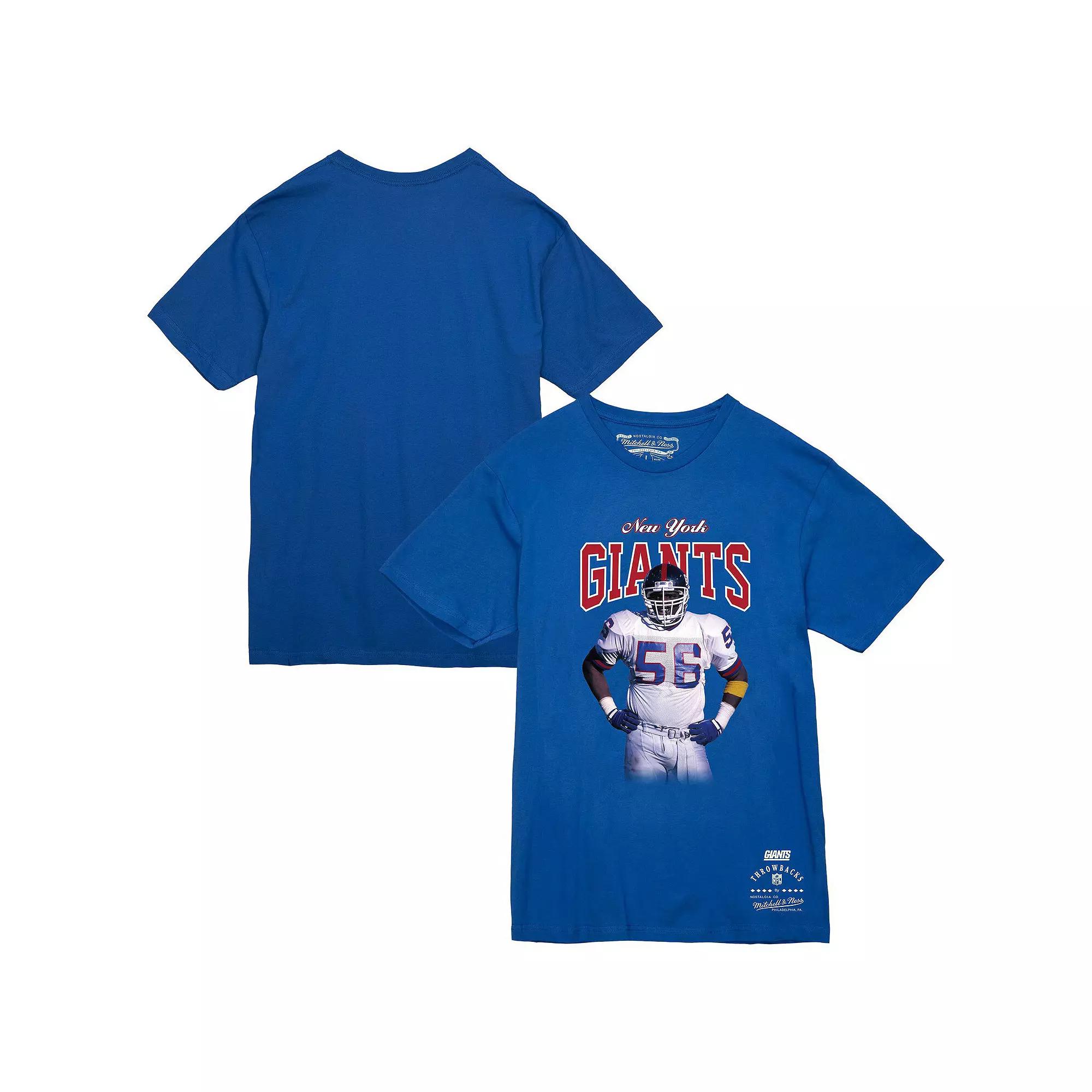 Men's Mitchell & Ness Lawrence Taylor Royal New York Giants Sideline Retired Player T-Shirt,  Product Image