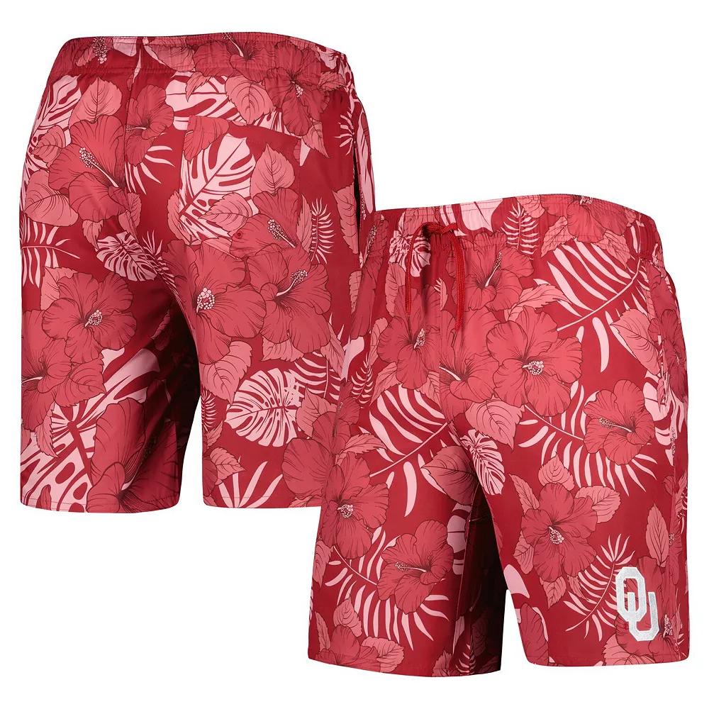 Men's Colosseum Crimson Oklahoma Sooners The Dude Swim Shorts,  Product Image