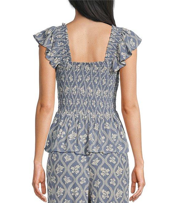 Angie Printed Drawstring Wide Leg Pant Product Image