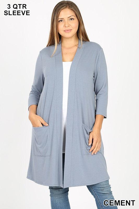 1439   Lauren Slouchy Pocket Cardigan Product Image