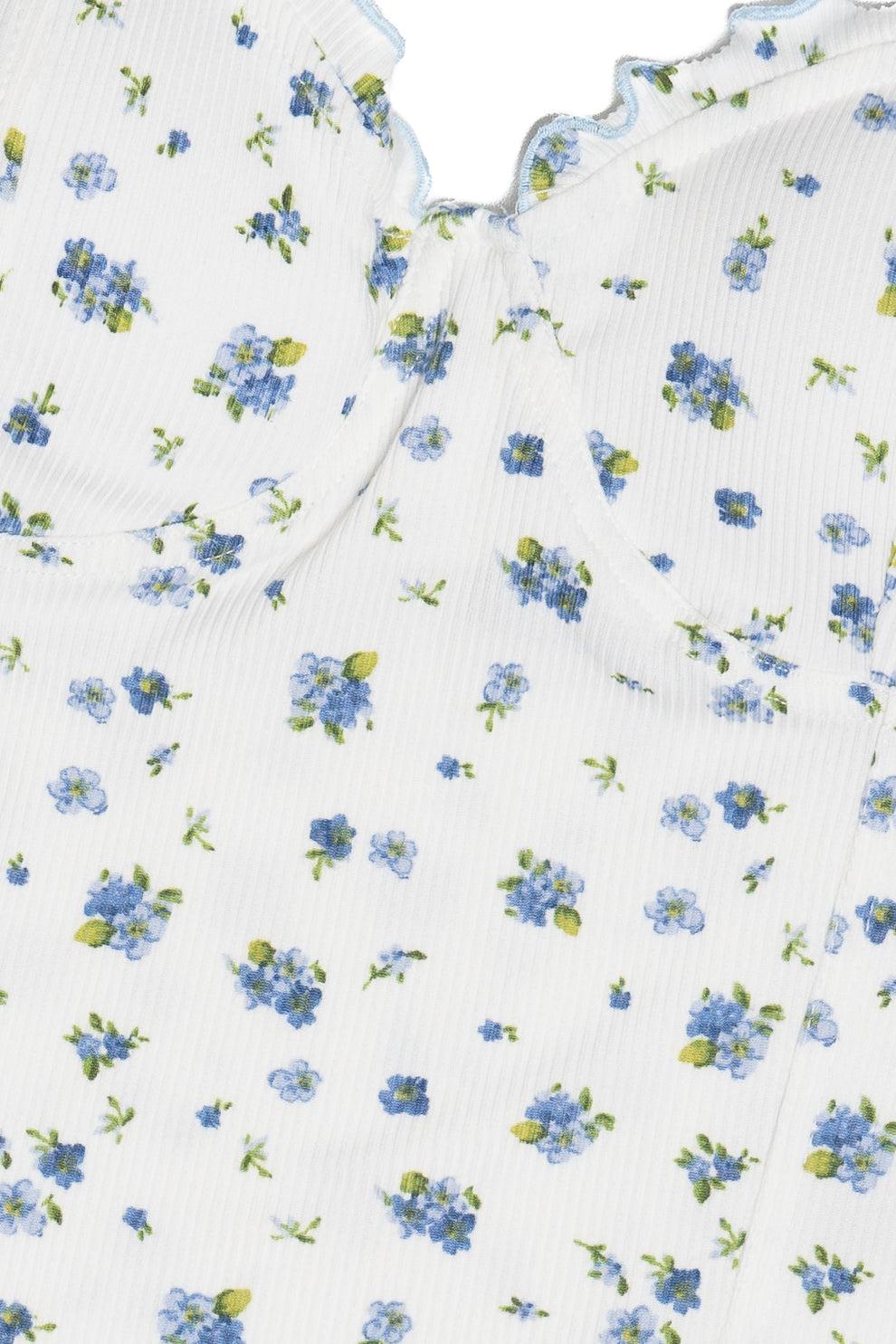 Ruffle Trim Bustier Tank Product Image