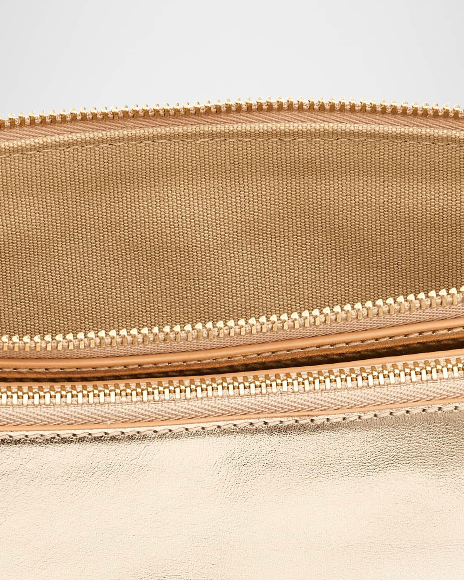 Roseto Metallic Leather Crossbody Bag Product Image