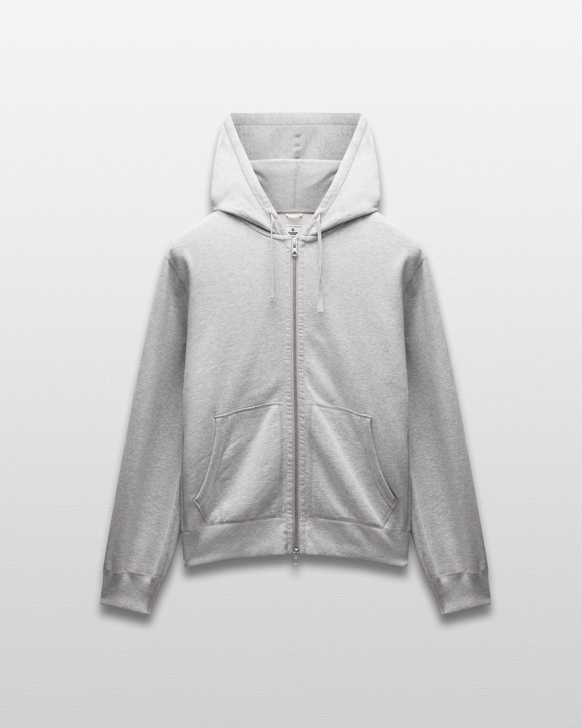 Midweight Terry Standard Zip Hoodie Male Product Image