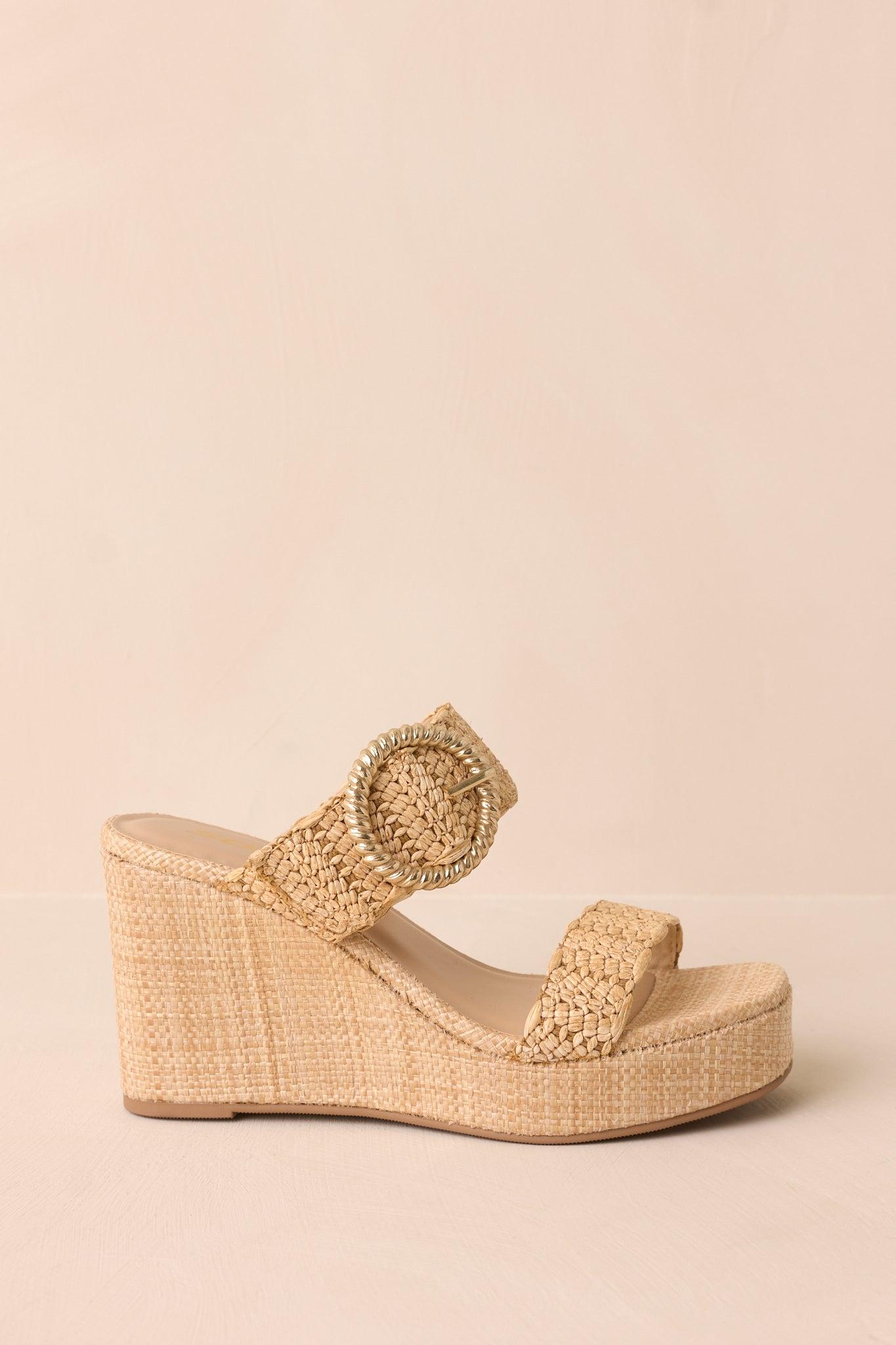 Across The Boardwalk Natural Platform Wedge Product Image