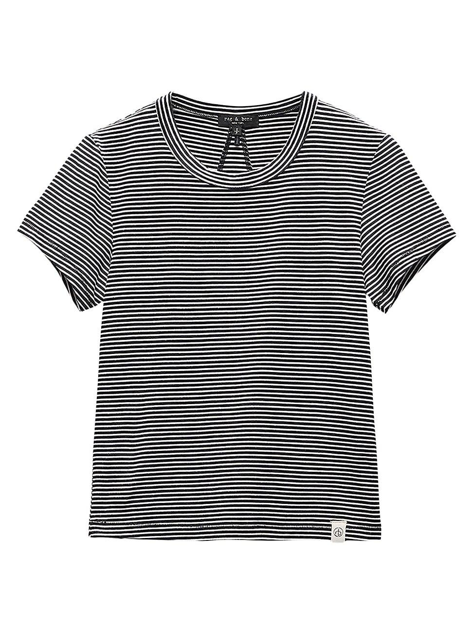 Womens Luca Stripe Baby Tee Product Image