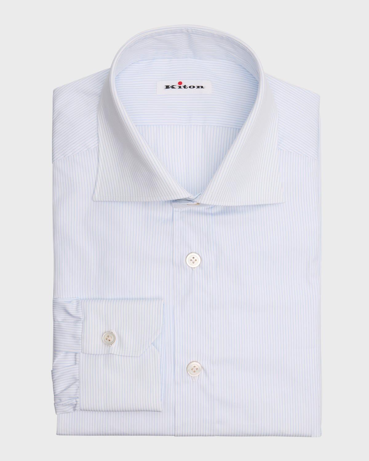 Men's Cotton Micro-Stripe Dress Shirt Product Image