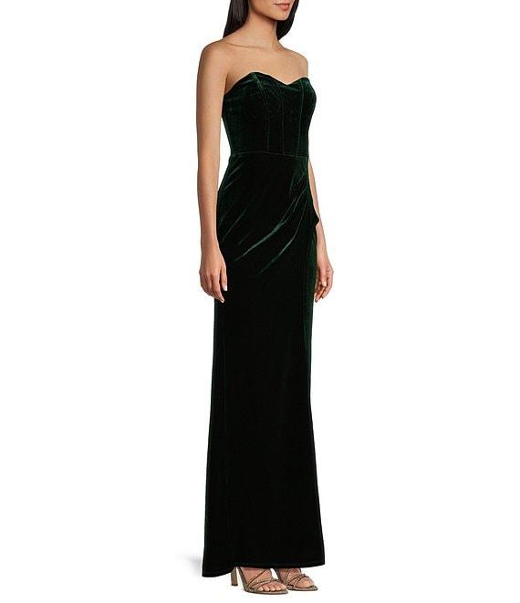 Pear Culture Spaghetti Strap Sweetheart Neck Corset Wrap Dress Product Image