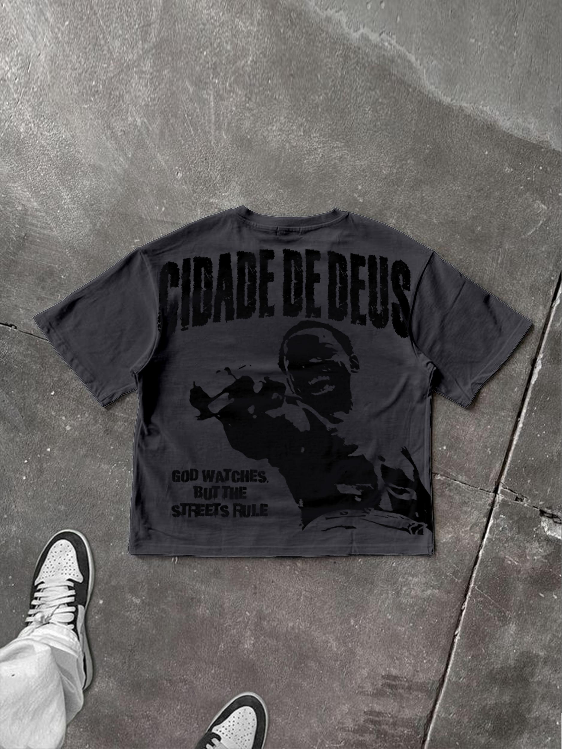 《cidade De Deus》 City Of God Vintage Graphic Cotton T-shirt Product Image