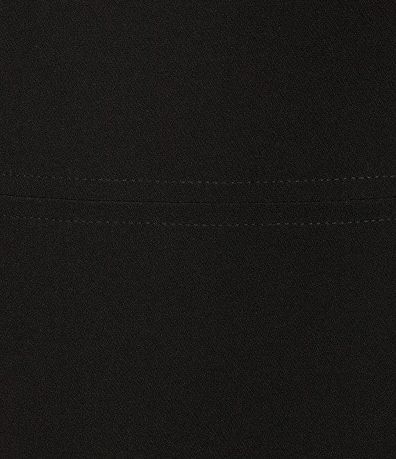 Betsy & Adam Knit Square Neck Sleeveless Mermaid Gown Product Image