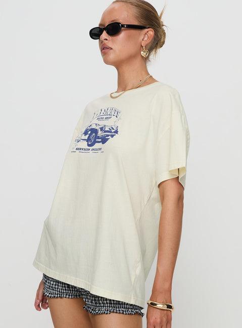 Lennys Auto Oversized Tee Cream Product Image