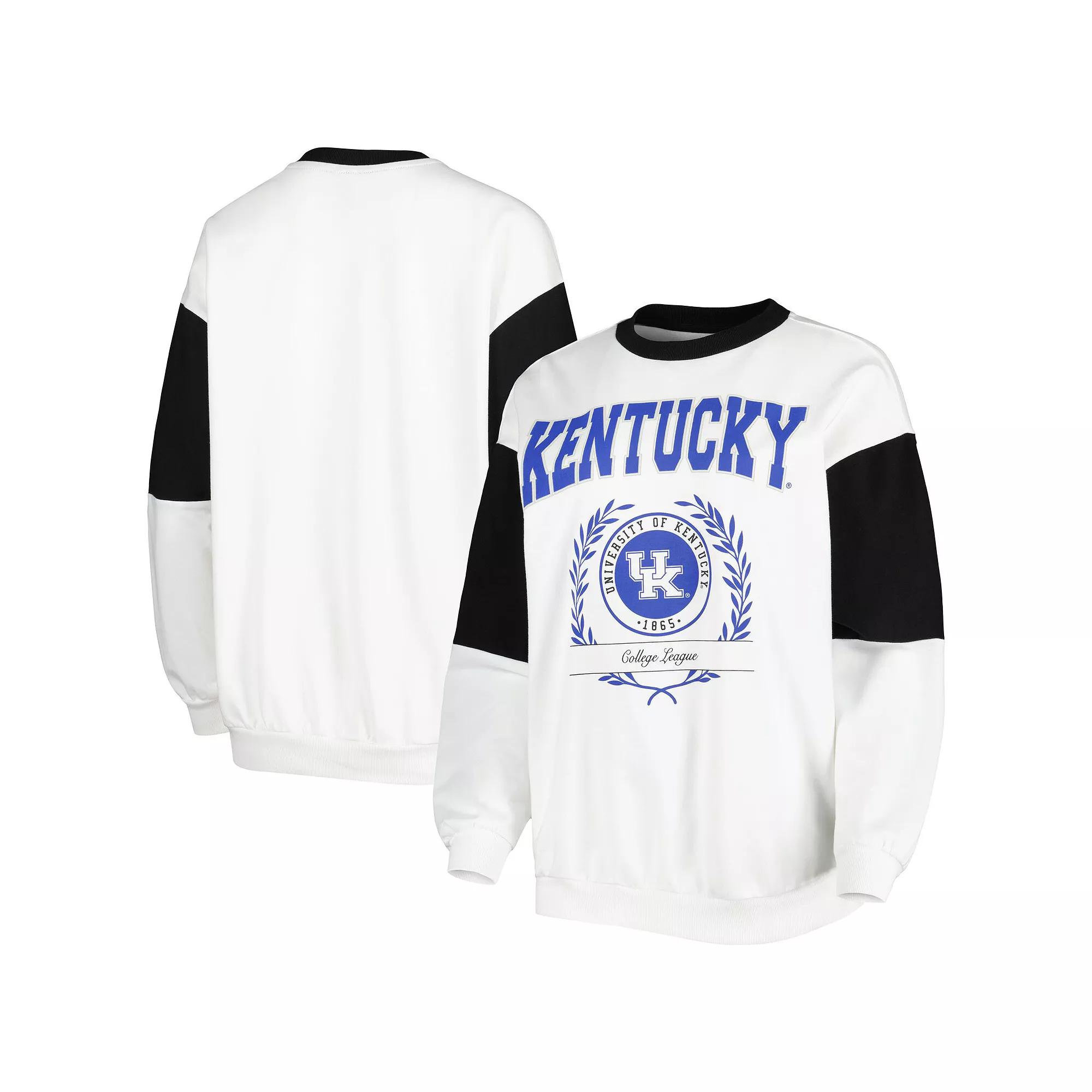 Women's Gameday Couture White Kentucky Wildcats It's A Vibe Dolman Pullover Sweatshirt,  Product Image