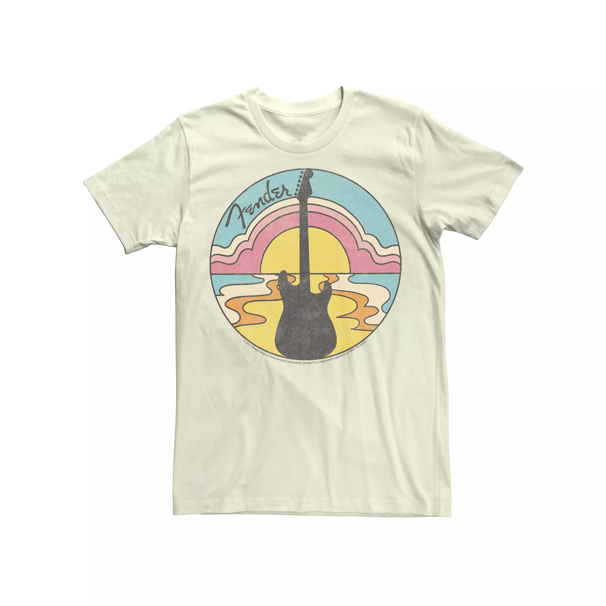 Men's Fender Groovy Sunset Logo Graphic Tee,  Product Image