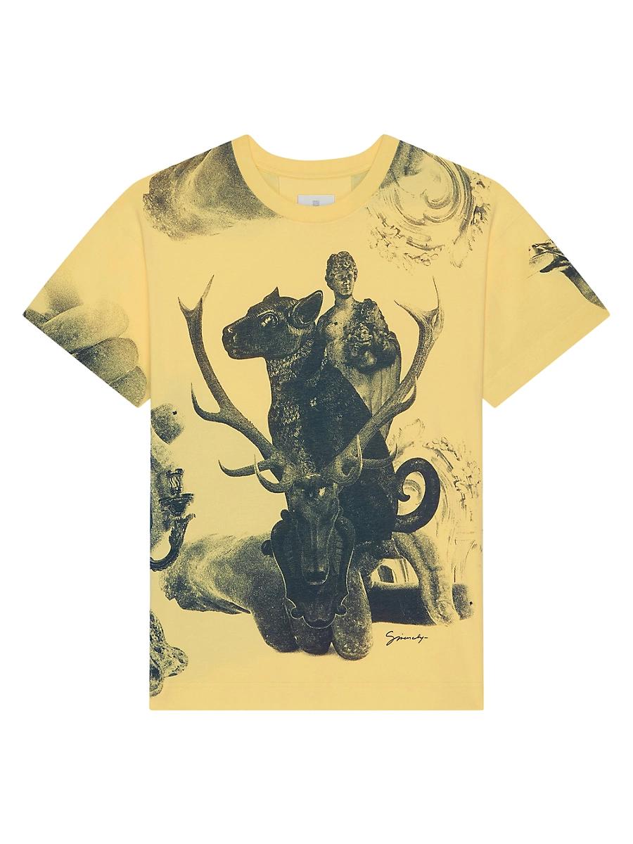 Mens T-Shirt in Cotton with Hubert Objects Print Product Image