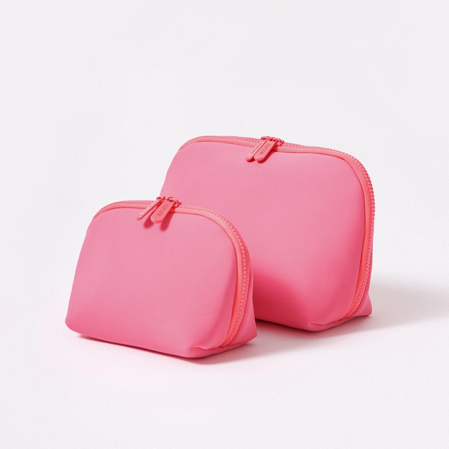 MAKEUP POUCH SET NEON PINK Product Image