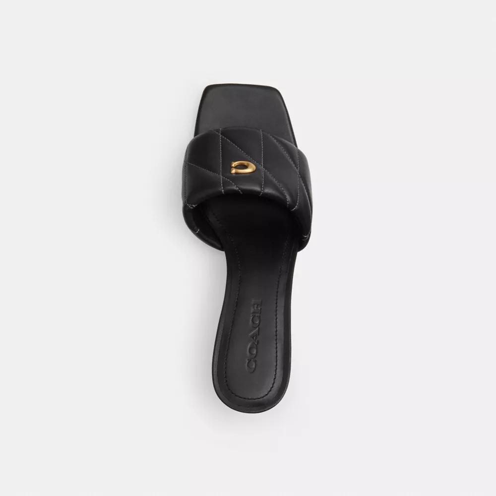 Holly Block Heel Sandal With Quilting Product Image