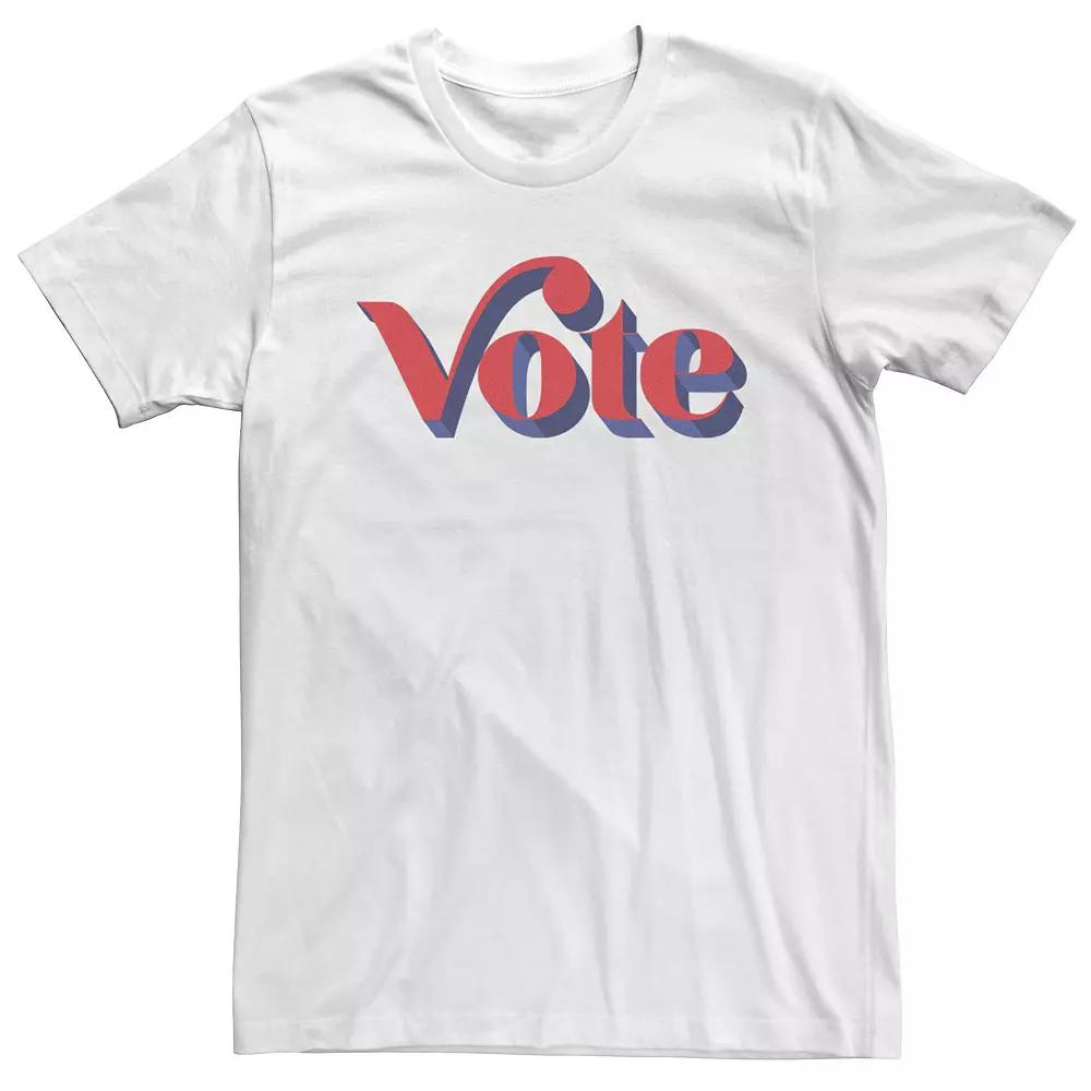 Big & Tall "Vote" Typographic Tee, Men's,  Product Image