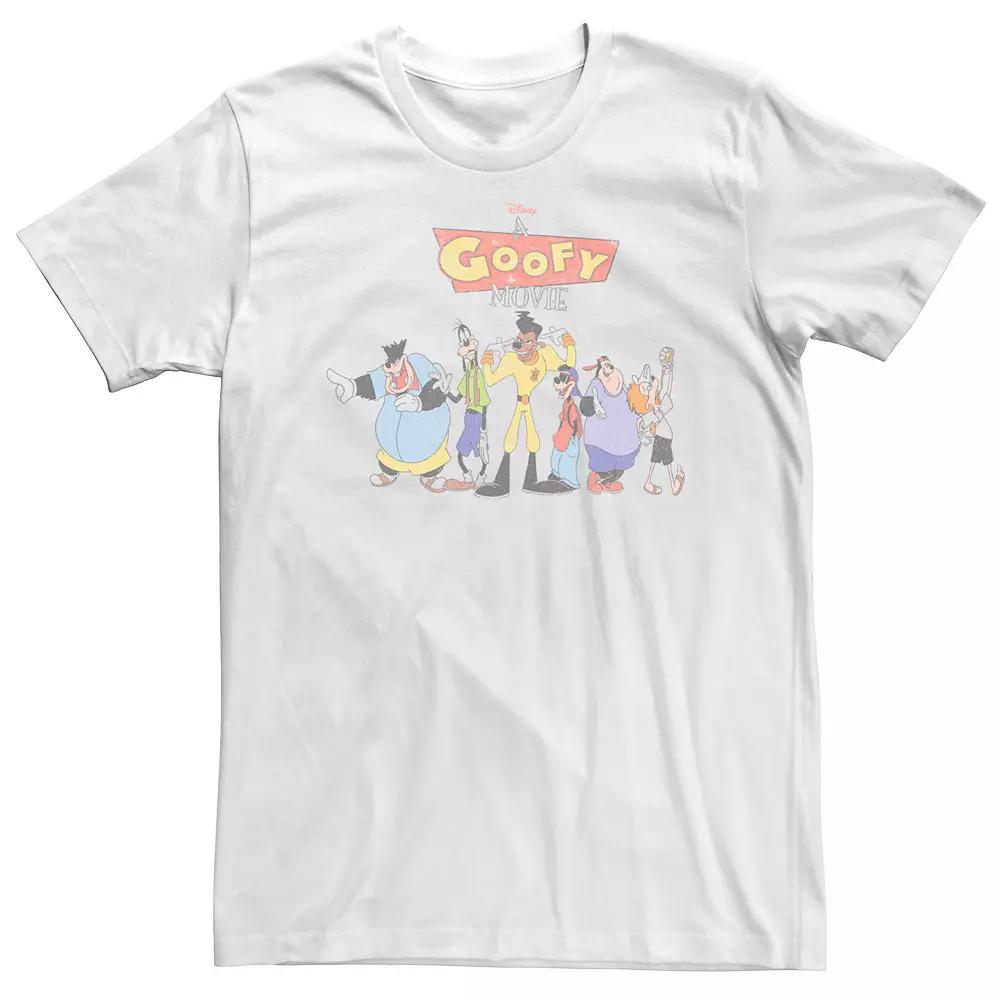 Big & Tall Disney A Goofy Movie Group Shot Logo Tee, Men's,  Product Image