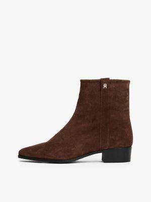 Suede Zip Ankle Boot Product Image