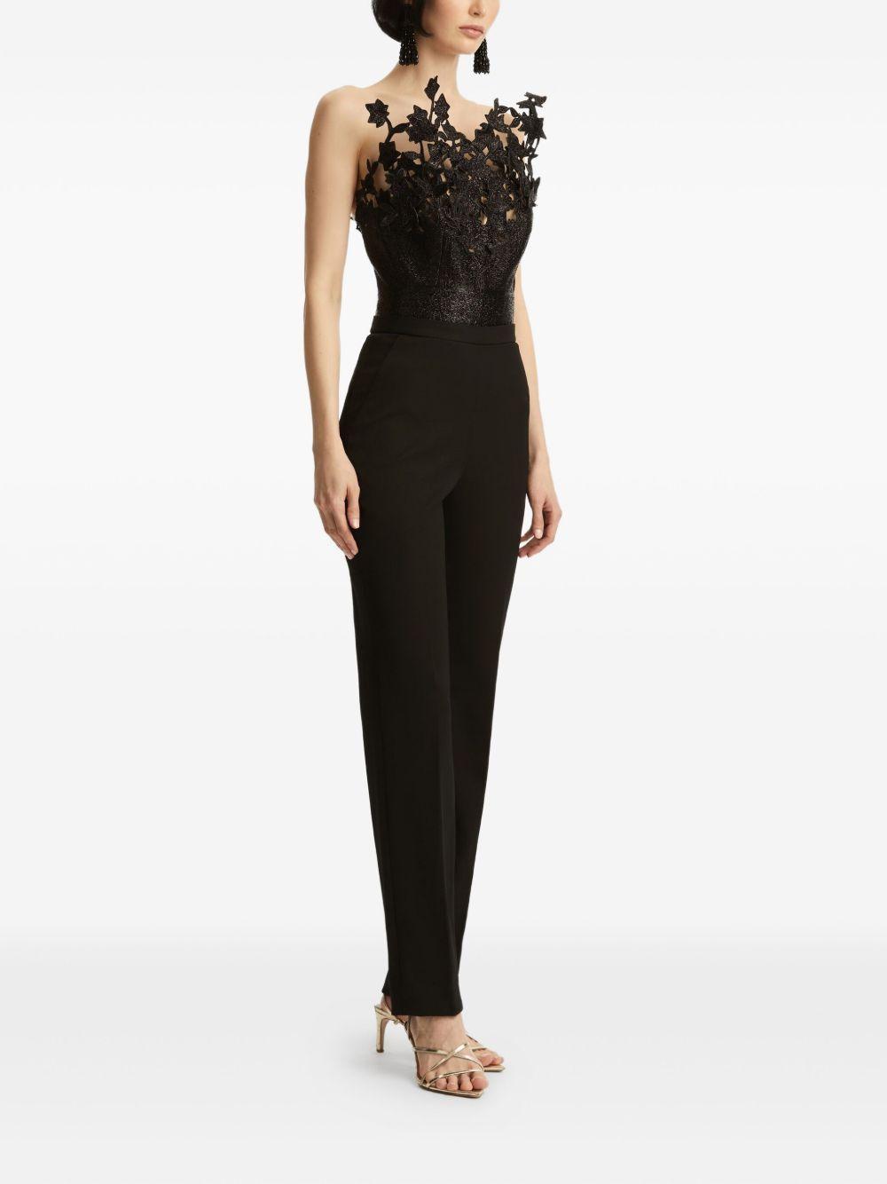 floral-embroidered jumpsuit Product Image