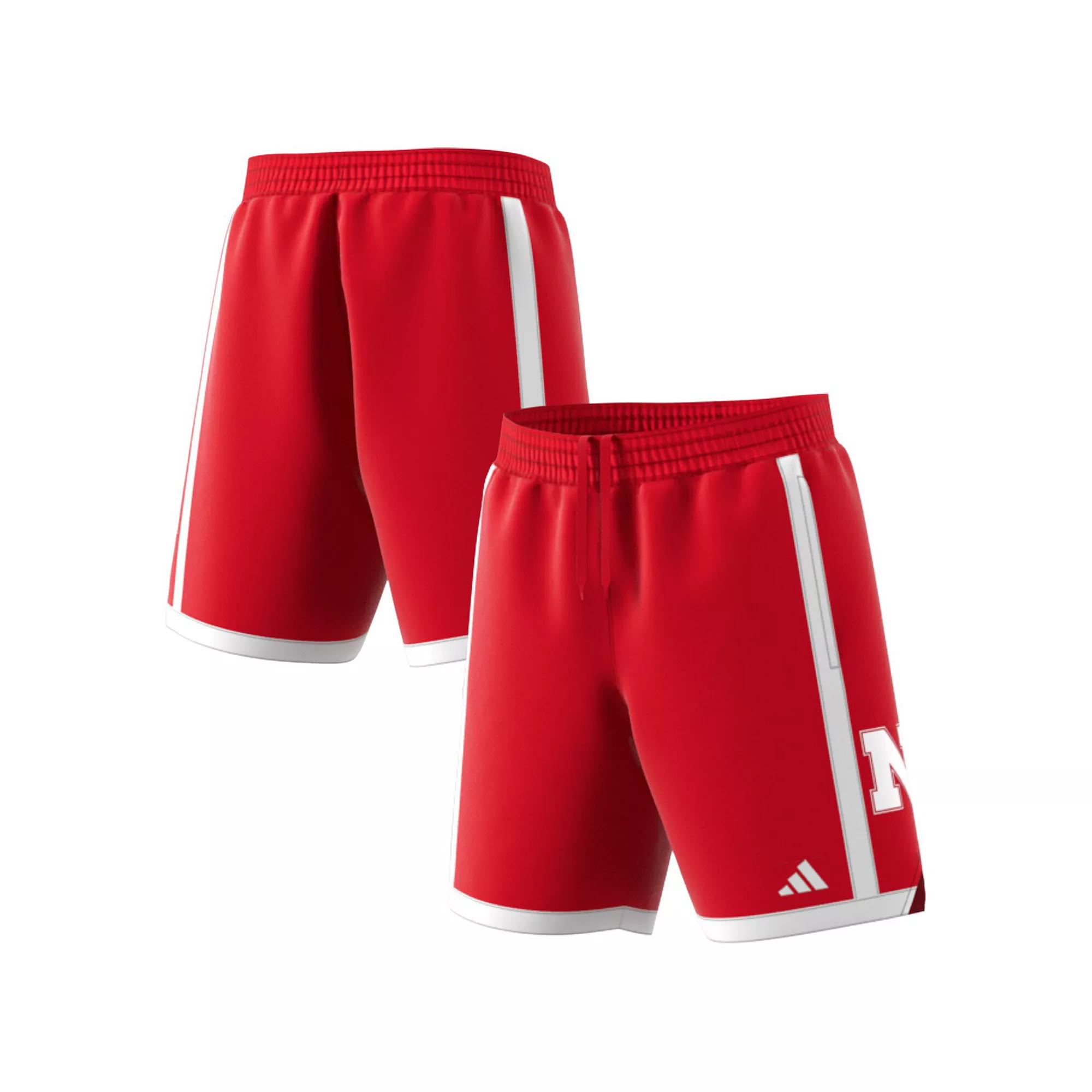 Men's adidas Scarlet Nebraska Huskers Swingman Replica Basketball Shorts,  Product Image