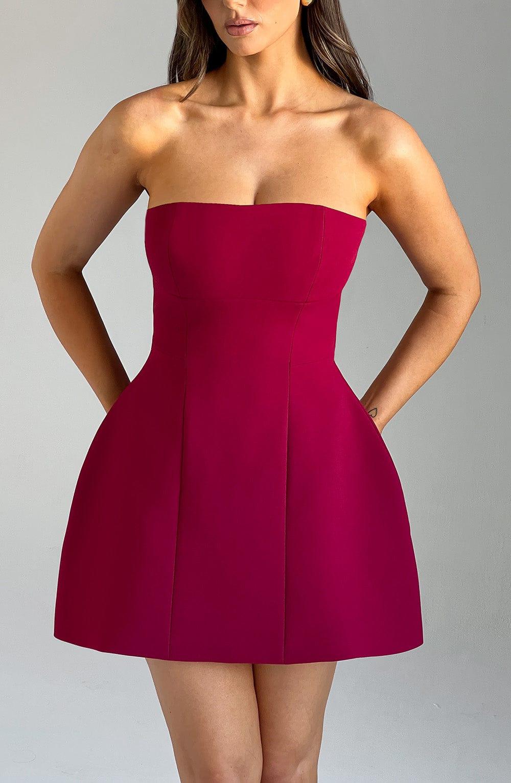 Asha Mini Dress - Wine Product Image