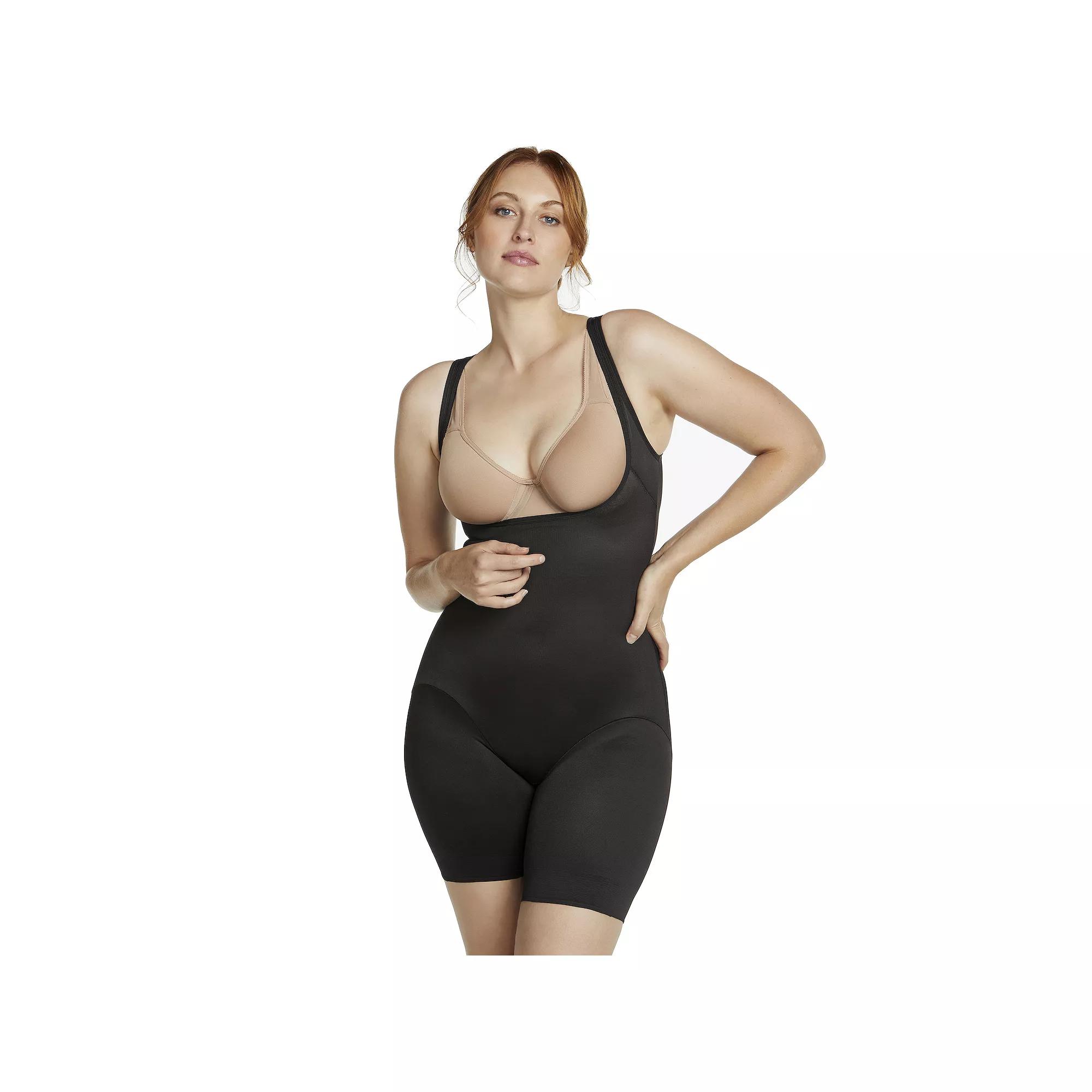 Naomi & Nicole® Firm Control Shapewear Unbelievable Comfort Thigh Slimming Torsette Bodysuit 7071, Women's,  Product Image