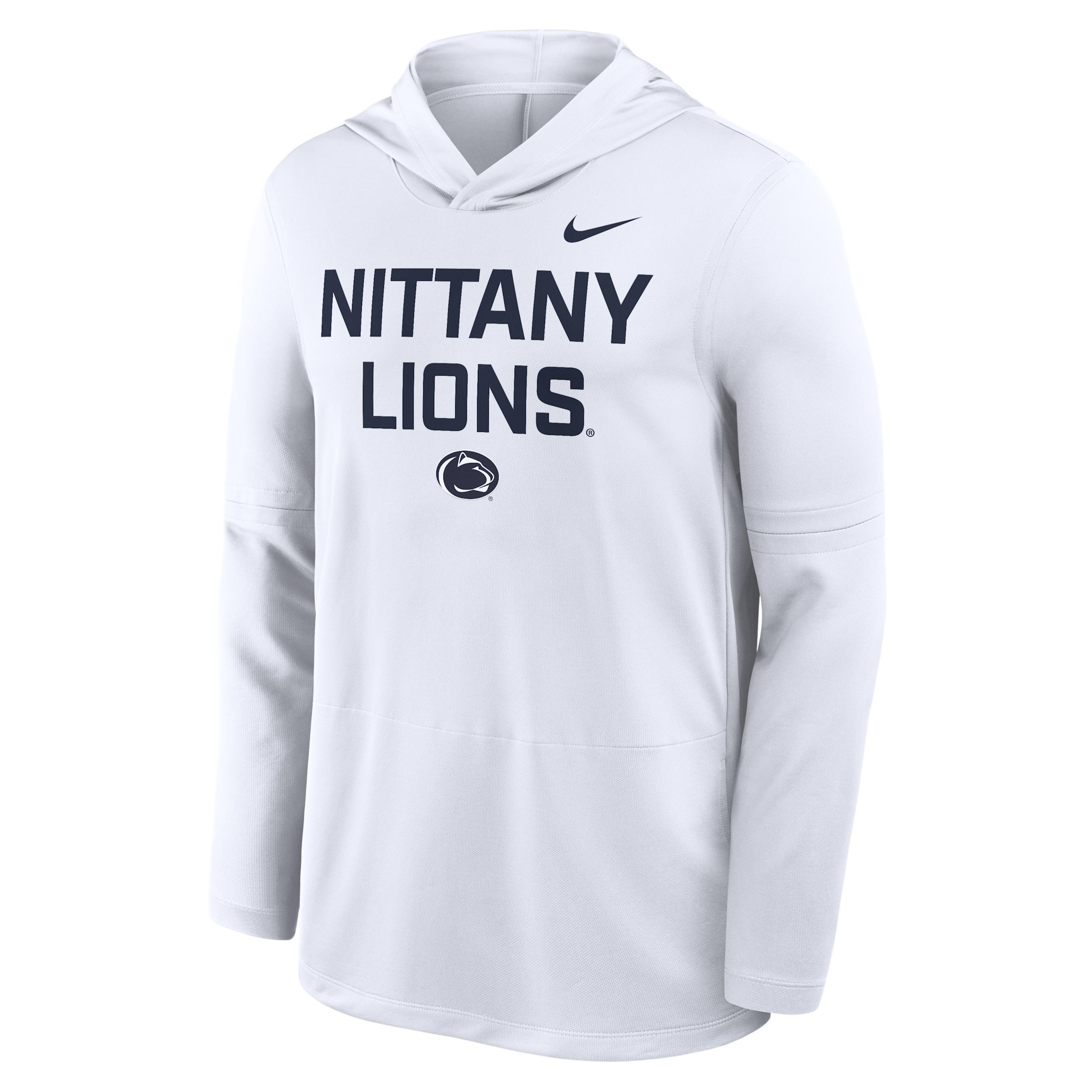 Penn State Sideline Nike Mens Dri-FIT College Long-Sleeve Hooded Top | 03B910APSN-7XL Product Image