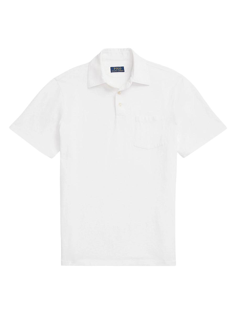Mens Cotton-Blend Polo Shirt Product Image