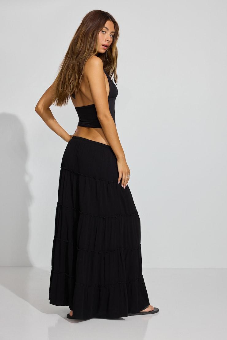 Tiered Maxi Skirt Product Image