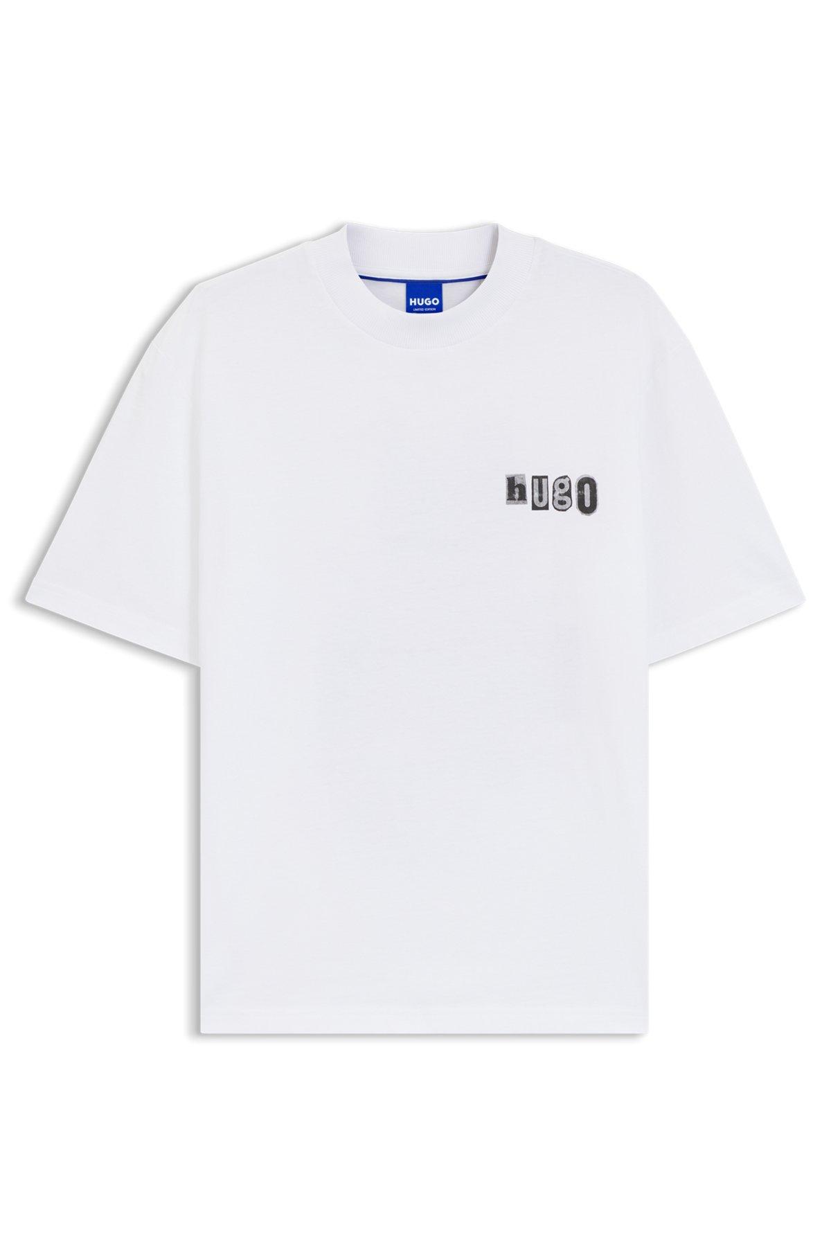 Cotton T-shirt with logo artwork Product Image