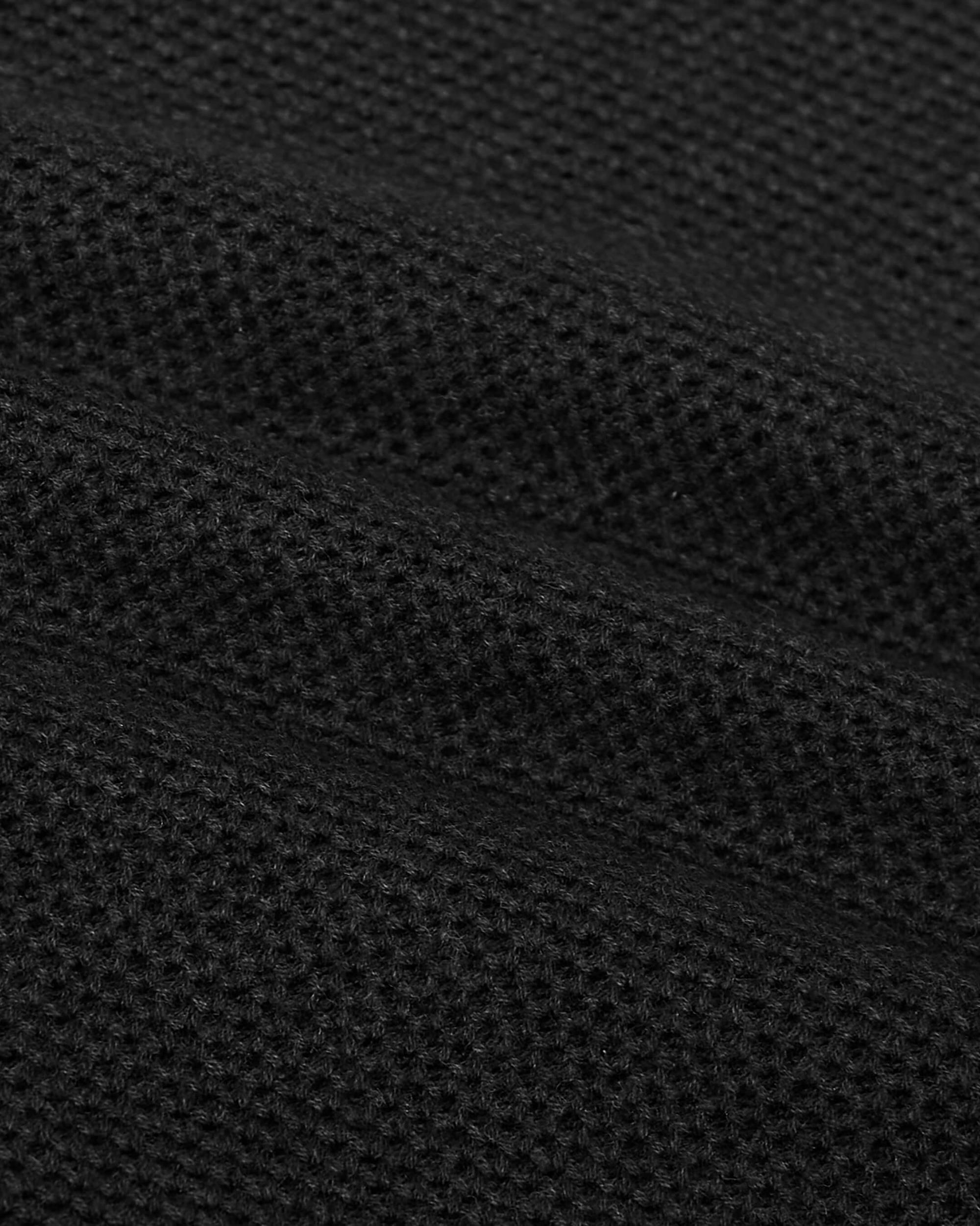 Charcoal Heather Gray Pique Crew Sweater Product Image