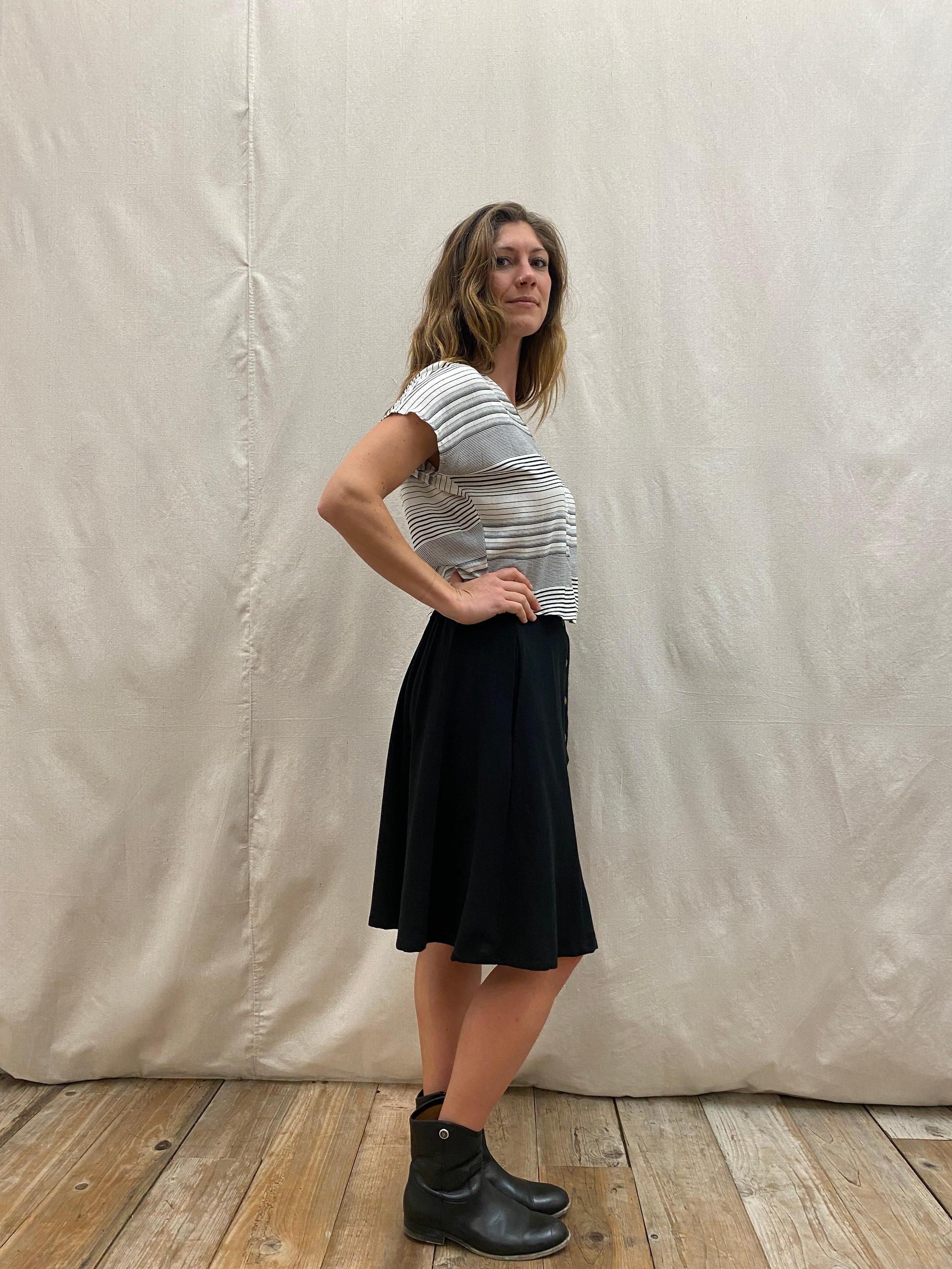 Dolman Top in Heathered Stripe Product Image