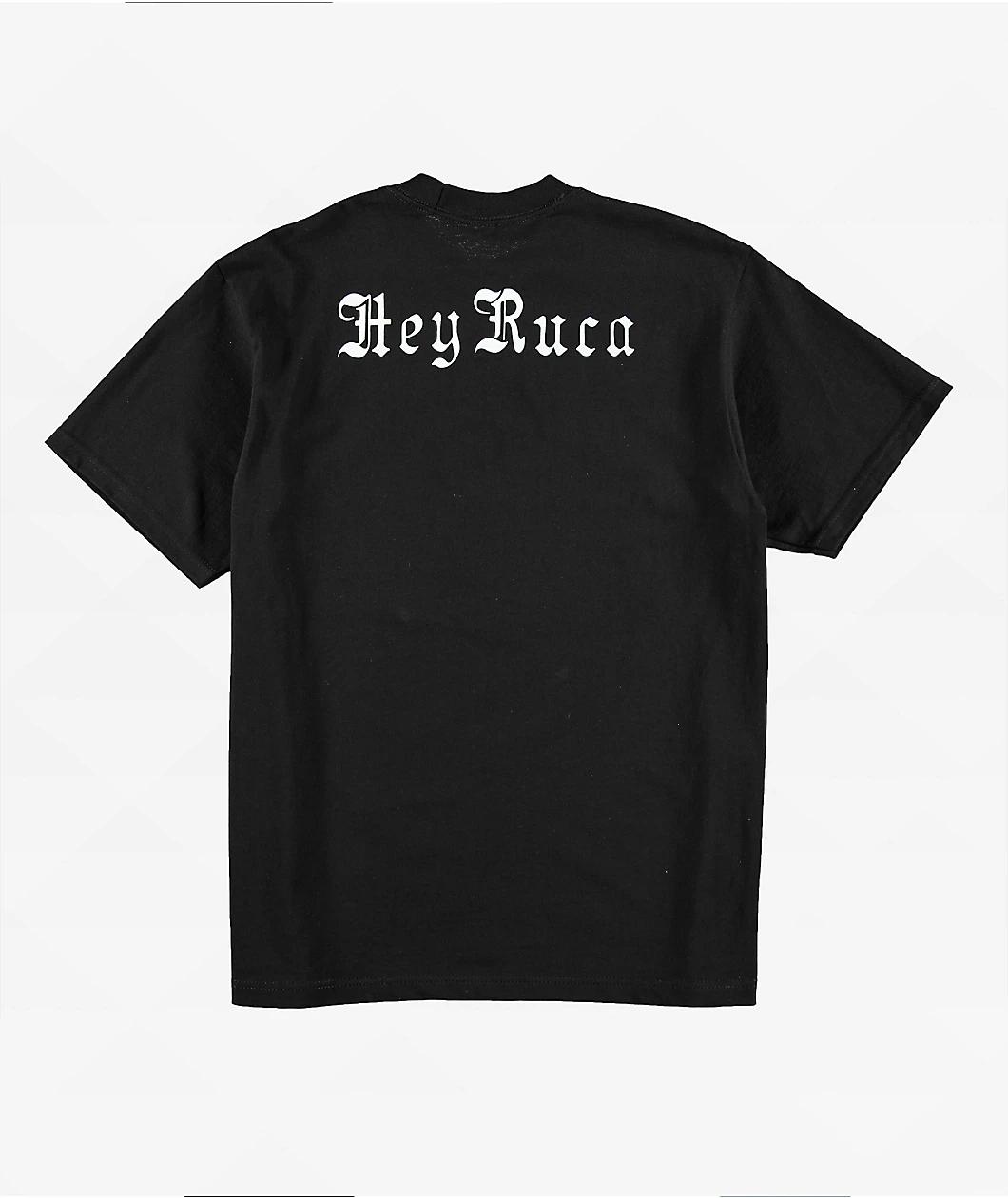 Hey Ruca Slide Through Black T-Shirt Product Image