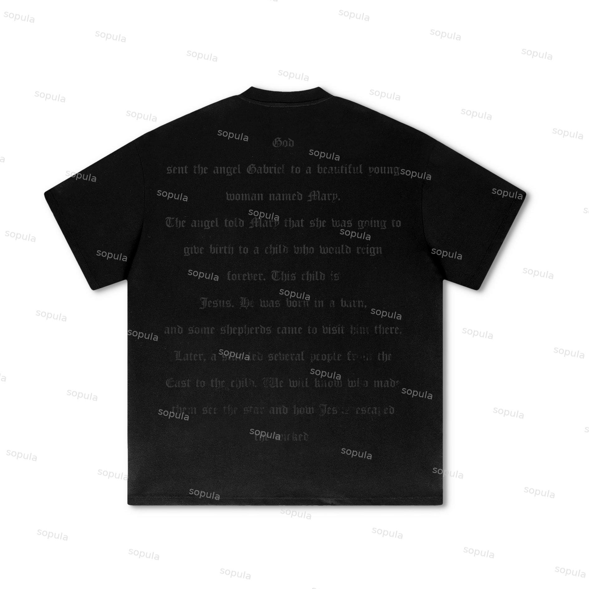 Sopula 2024 Surreal Dark Last Supper Design Graphics Cotton T-Shirt Product Image