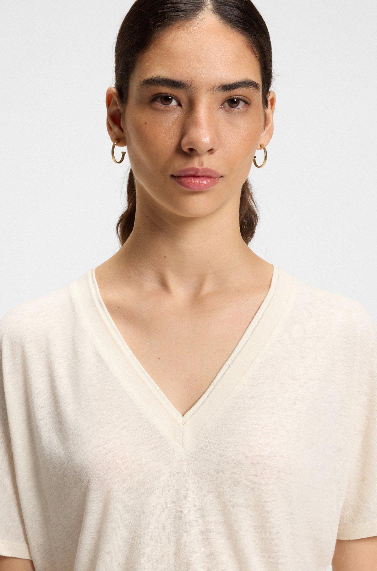 V-neck T-shirt with Double B monogram Product Image