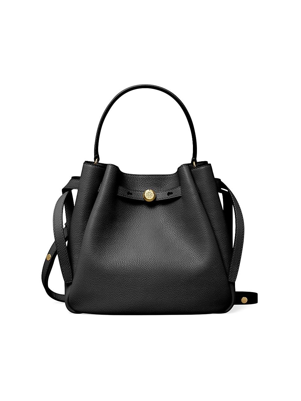 Womens Romy Pebbled Leather Bucket Bag Product Image