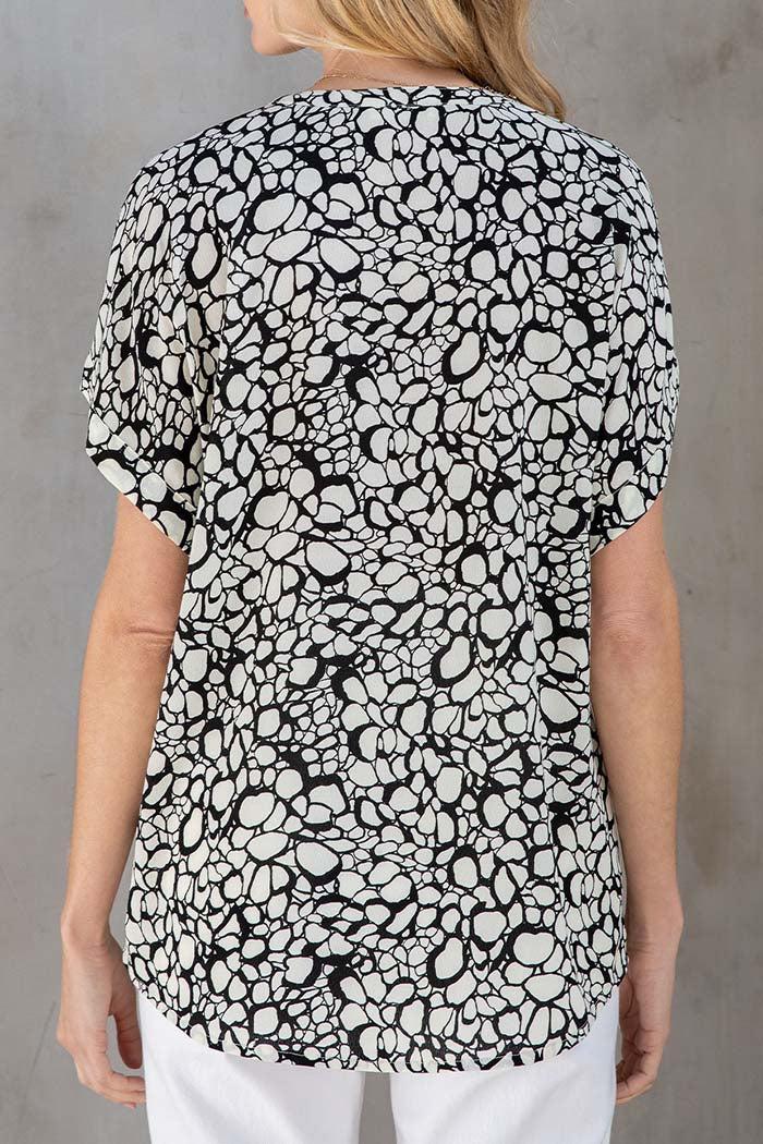 Short Sleeve Bohemian Blouse Product Image