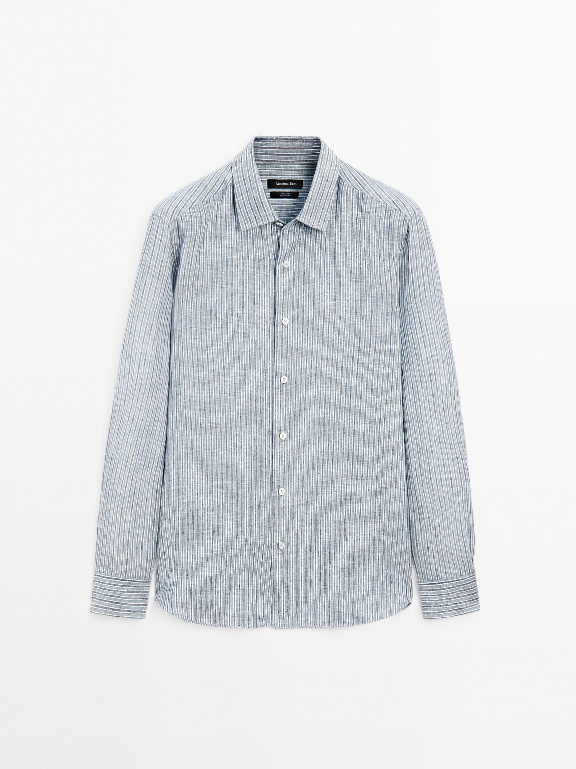 Regular fit striped shirt Product Image