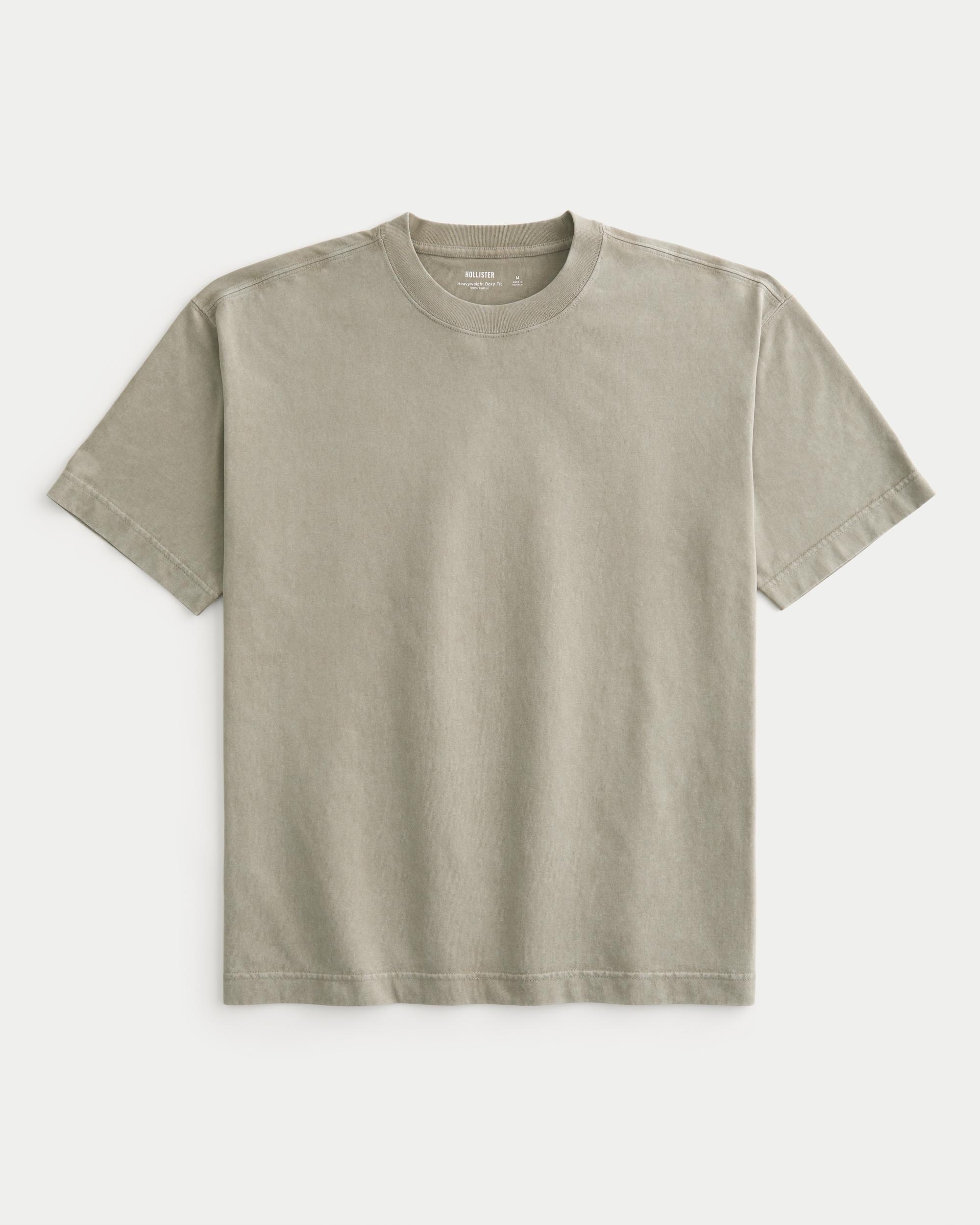 Boxy Heavyweight Camo Crew T-Shirt Product Image