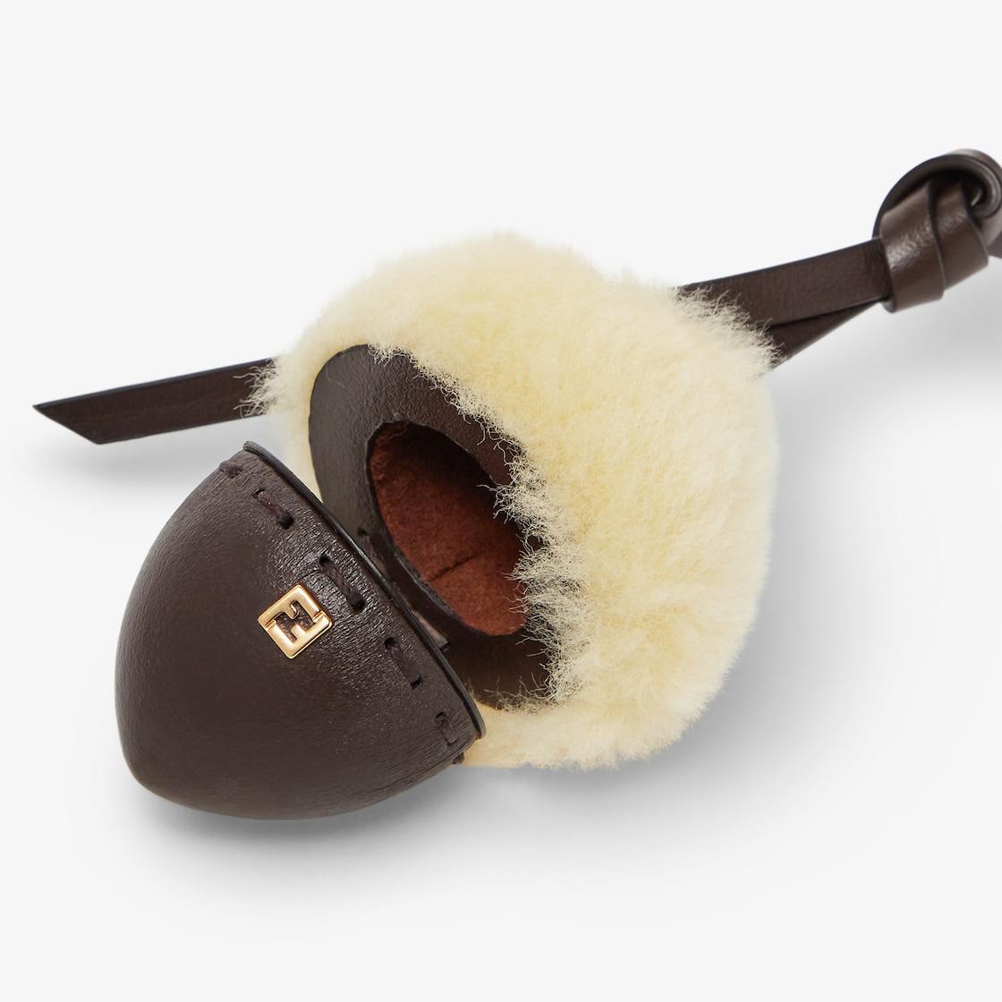 Squirrel CharmBrown FF jacquard fabric charm Product Image