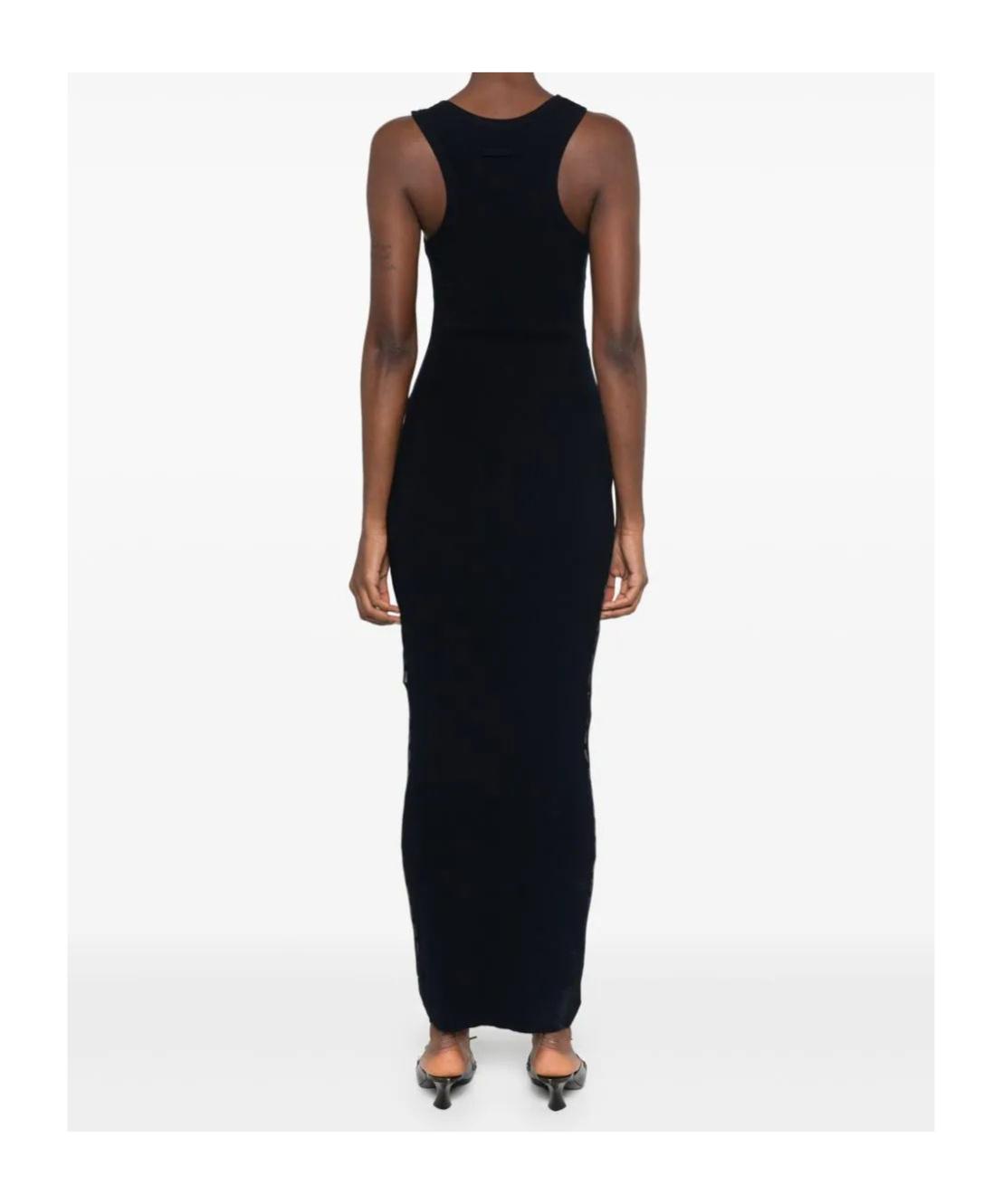 Black & Navy 'The Bi-Material Marinière' Maxi Dress Product Image