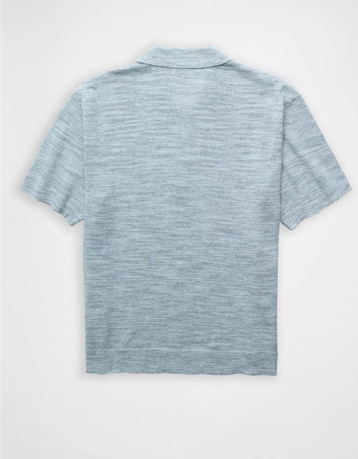 AE Space Dye Sweater Polo Shirt Product Image